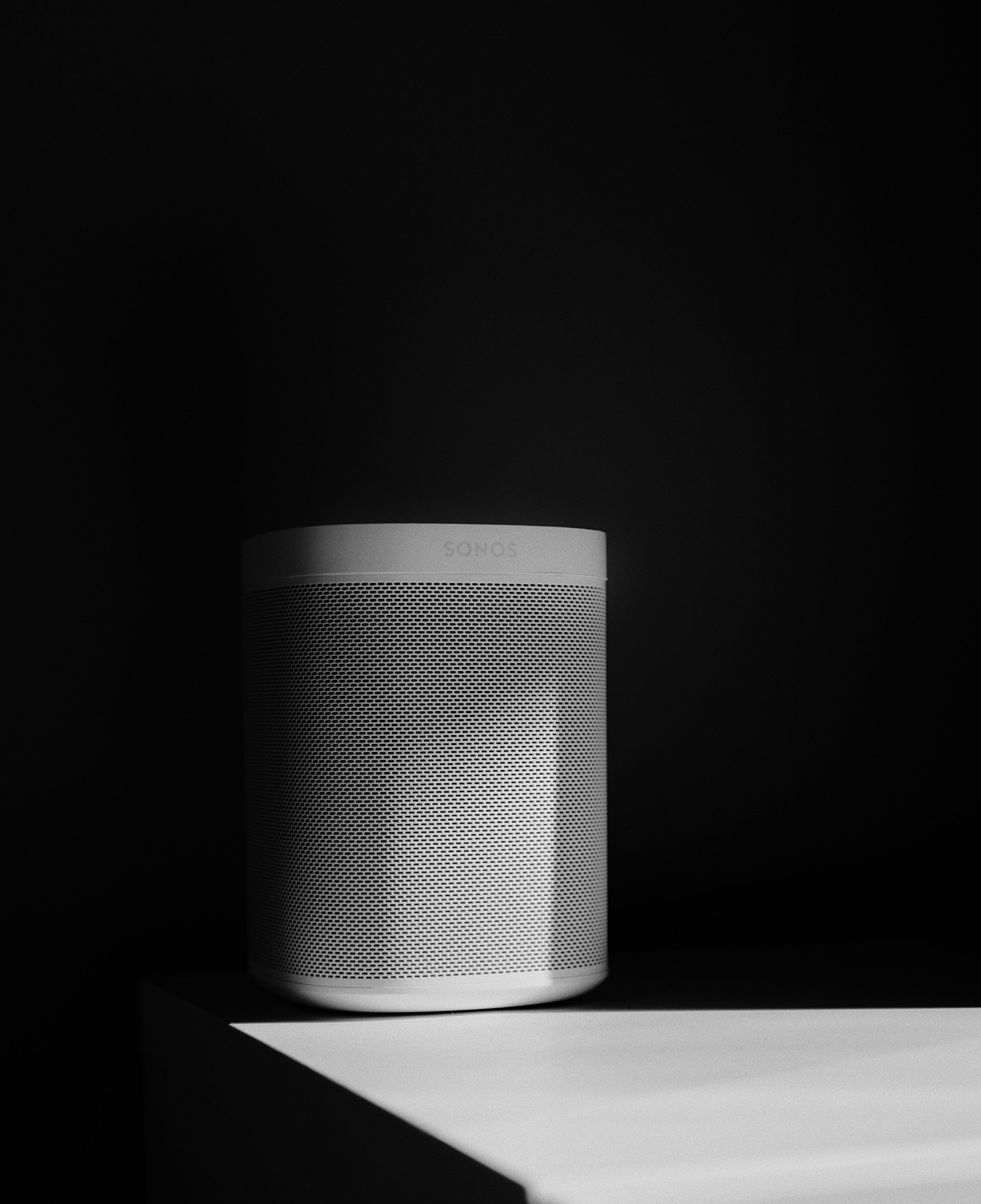 Premium speaker in dramatic light